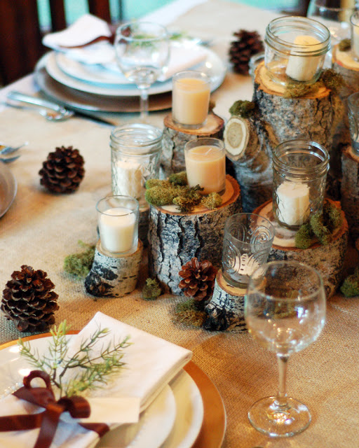 Rustic Christmas Table Centerpieces - Harbor Farm Fresh Christmas